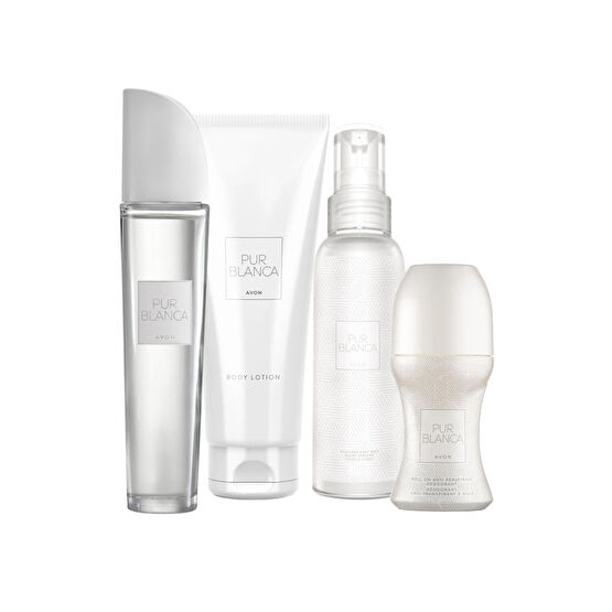 AVON Pur Blanca Kadın Parfüm Losyon Rollon ve Vücut Spreyi Seti