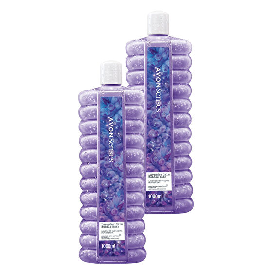 AVON Senses Lavender Calm Lavanta Kokulu Banyo Köpüğü 1 Lt. Ikili Set