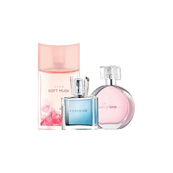 AVON Soft Musk & Wish of Love & Perceive 3lü Kadın Parfüm Seti Parfümler Fiyatı