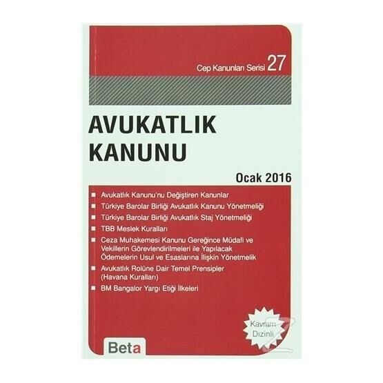 Avukatlık Kanunu - Remzi Özmen