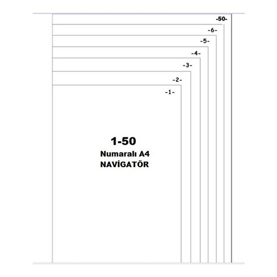 Aydos Kitap Navigatör Numaralı A4 1-50 80GR Fotokopi Kağıdı Fiyatı