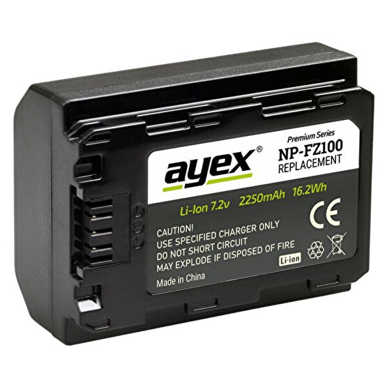 Ayex Sony A9 A9R A9S A7 III A7R III Uyumlu Np-Fz100 Batarya Dijital Makine Pilleri Fiyatı