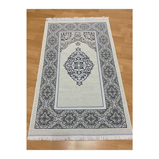 AYHANHOME Desenli Saçaklı Hediyelik Bohçalık Tafta Gri Seccade 70 x 110 Beden Seccade Fiyatı