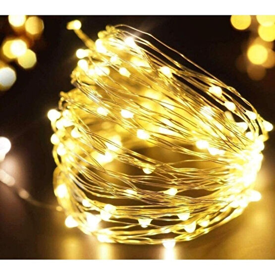 Azebu 3 Metre Günışığı Ramazan Bayramı Peri LED Işık Sarı Işıklı Dekoratif Pilli Ledli Dekoratif Lamba Fiyatı