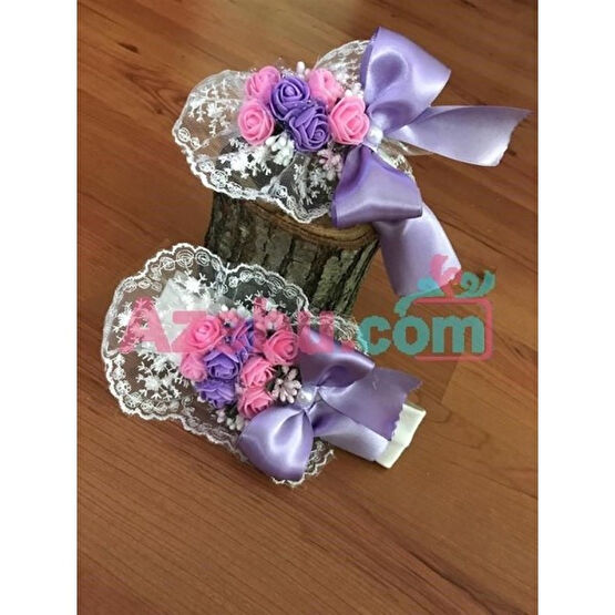 Azebu Anne Bebek Lohusa Tacı Takımı Mor Lohusa Fiyatı