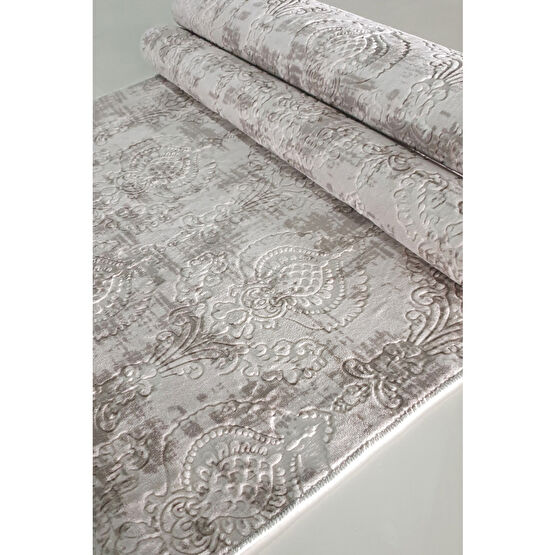 Babil Home Kaymaz Tabanlı Kesme Rulo Kabartmalı Salon Koridor Mutfak Halı Yolluk Vzr Bej 80 x 510 Beden