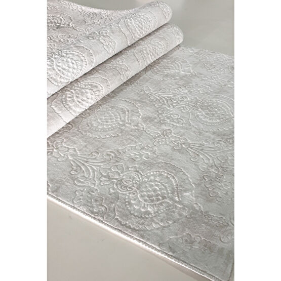 Babil Home Kaymaz Tabanlı Kesme Rulo Kabartmalı Salon Koridor Mutfak Halı Yolluk Ymr Krem 120 x 320 Beden