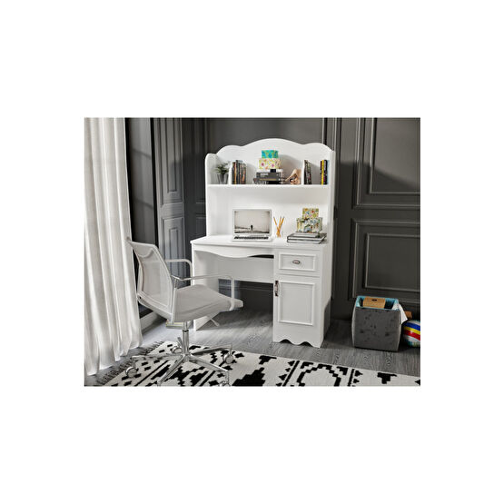 Baby Darling %100 Mdf Lisa Çalışma Masası Beyaz (ÜST ÜNİTE DAHİL) Çalışma Masası Fiyatı