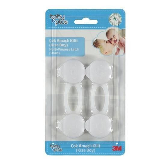 Baby Plus 2 Adet Küçük Boy Çok Amaçlı Bebek Güvenlik Kilidi
