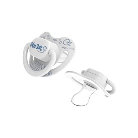 Baby Soft Damaklı Silikon Emzik 0-6 Ay Beyaz - 0 - 6 Ay Emzik Fiyatı