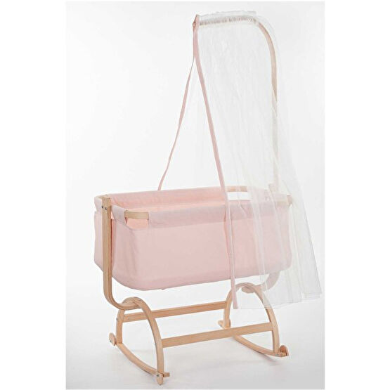 Babycom 50x90 CM Vega Naturel Ahşap Pembe Sallanır Beşik Bebek Oyun Parkı & Beşikleri Fiyatı