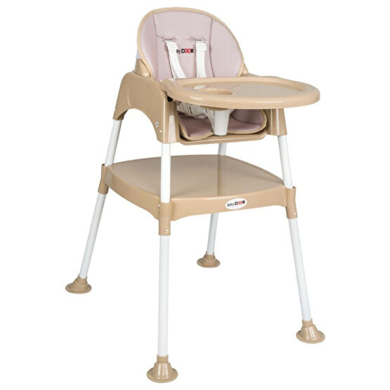 babydoor & Mama Bambu Çalışma Masalı Pedli Mama Sandalyesi Bej 3 In 1 Mama Sandalyesi Fiyatı