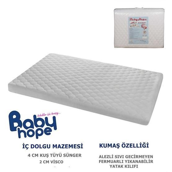 Babyhope 70x105 cm Alezli Visco Oyun Parkı Yatağı Park Yatak / Oyun Parkı Fiyatı