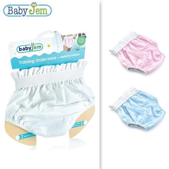 Babyjem 2'li Mavi Lüx Bebek Alıştırma Külodu