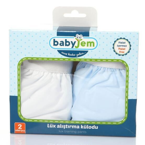 Babyjem 2'li Mavi Lüx Bebek Alıştırma Külodu