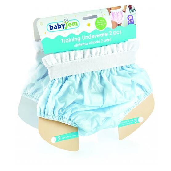 Babyjem 2'li Mavi Lüx Bebek Alıştırma Külodu