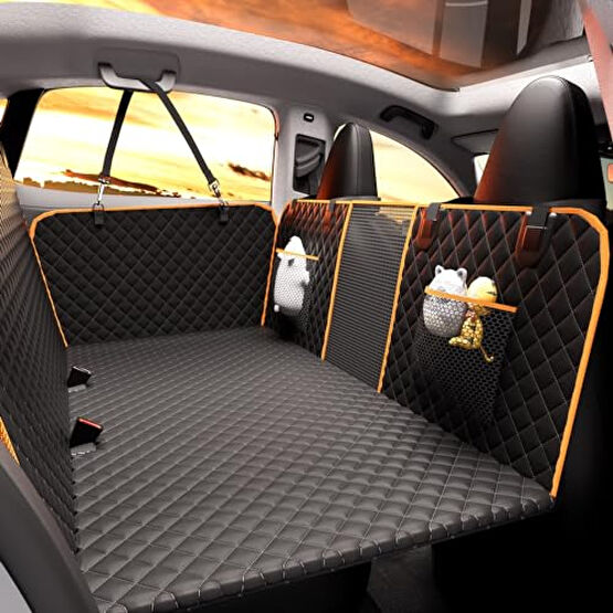 Back Seat Extender for Dogs,Holds 420lbs,Waterproof Dog Car Seat Cover for Back Seat with Hard Bottom,2025 Upgraded Material Dog Hammock for Car,Easy to Use and Clean Evcil Hayvan Ürünleri Fiyatı