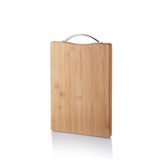 Balsa Grup Metal Tutacaklı Lüx Bambu Kesme Tahtası 30cm X20cmx1.8cm