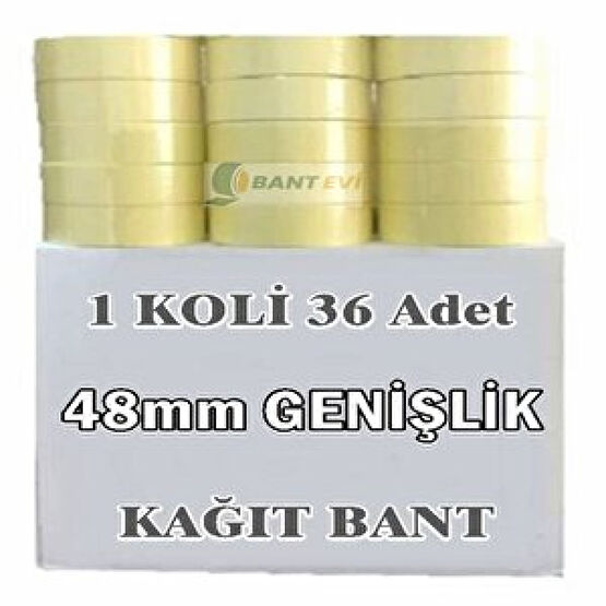 Bant Evi Maskeleme Bandı 1 Koli 48mm Kağıt Bant 36 Adet Boyacı Bandı 48 mm Boya Malzemeleri Fiyatı