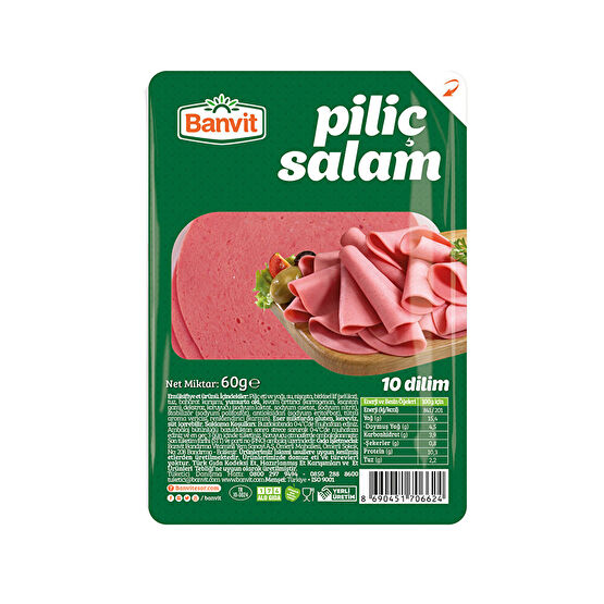 Banvit Bi'Dilim Piliç Salam 60 G Şarküteri Fiyatı