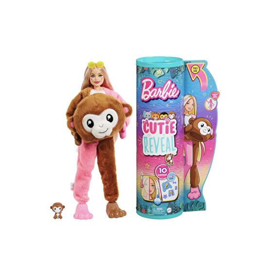 Barbie Cutie Reveal Bebekler Tropikal Orman Serisi Maymun Hkr01 Bebek Oyuncakları Fiyatı