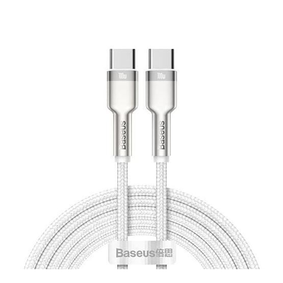 Baseus Cafule Metal Serisi Siyah 1 m 20 W USB Type A Lightning Şarj Data Aktarım Kablosu