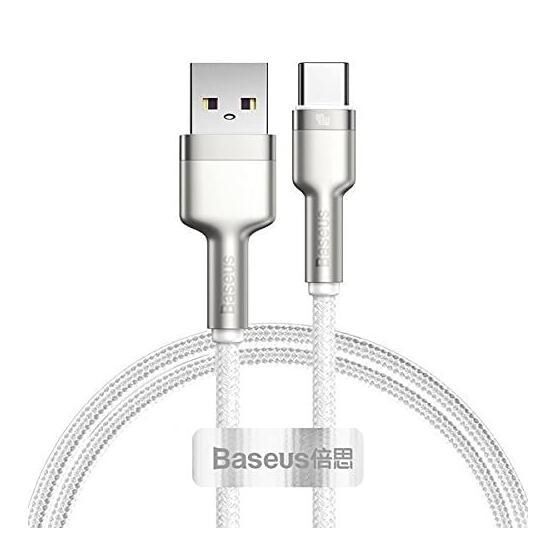 Baseus Cafule Metal Serisi Siyah 1 m 20 W USB Type A Lightning Şarj Data Aktarım Kablosu