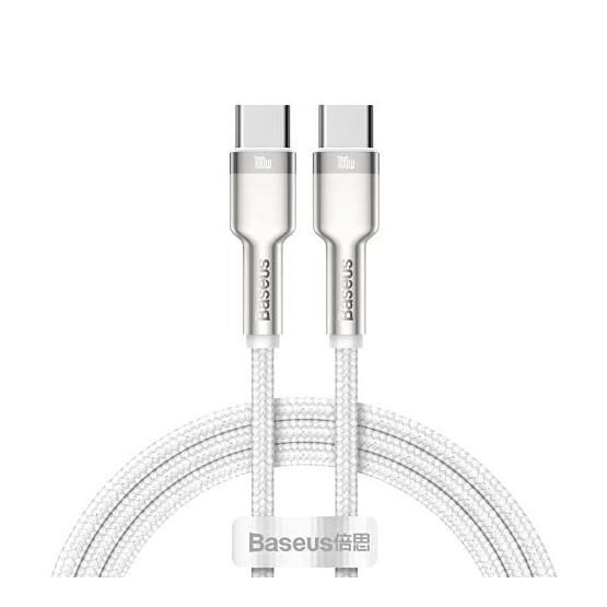 Baseus Cafule Metal Serisi Siyah 1 m 20 W USB Type A Lightning Şarj Data Aktarım Kablosu