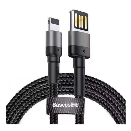 Baseus Cafule Special Edition Gri Siyah 1 mt 1.5 A Şarj & Data Aktarım Kablosu