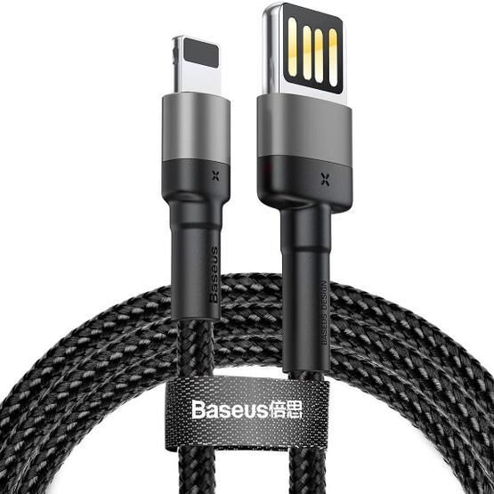 Baseus Cafule Special Edition Gri Siyah 1 mt 1.5 A Şarj & Data Aktarım Kablosu