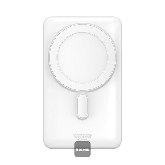 Baseus Magsafe Overseas 10.000 Mah Stant Özellikli Digital Display 20w Wireless Beyaz Powerbank Taşınabilir Şarj Cihazı - Powerbank Fiyatı