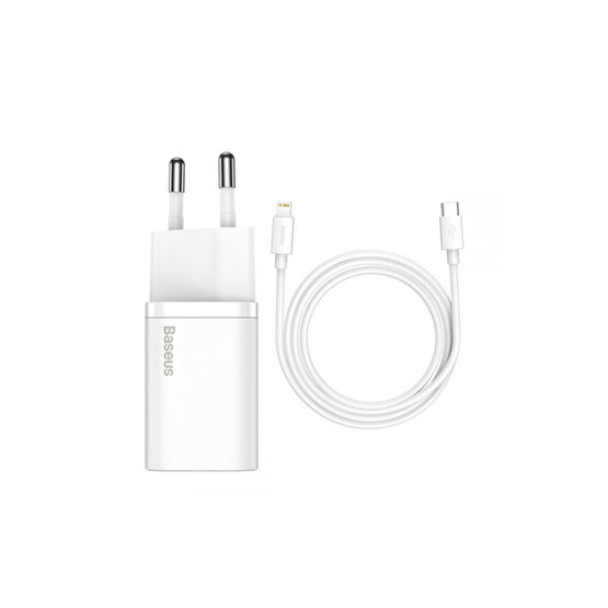 Baseus Super Si 1c 20w Hızlı Şarj Adaptörü + Type-c To Lightning Iphone 1m Şarj Kablosu Beyaz Cep Telefonu Şarj Cihazı Fiyatı
