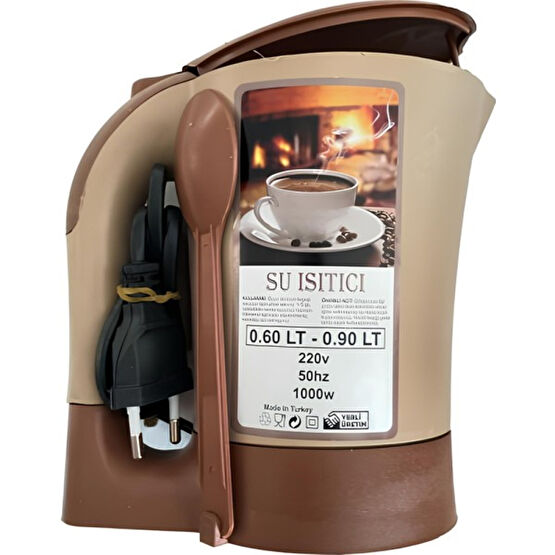 Baydursan Mini Su Isıtıcı Ekonomik ve Dayanıklı 0,60 - 0,90 Litre Kettle Elektrikli Çay Kahve Makinesi - Kahverengi Çay Makineleri Fiyatı