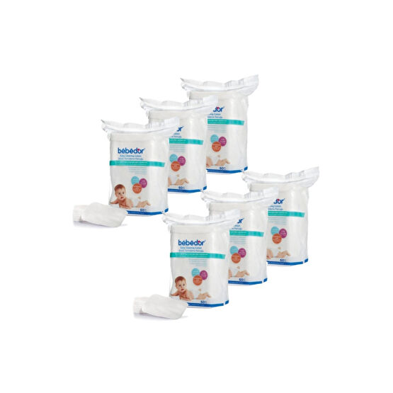 Bebedor 6631 Bebek Temizleme Pamuğu 6lı Pkt
