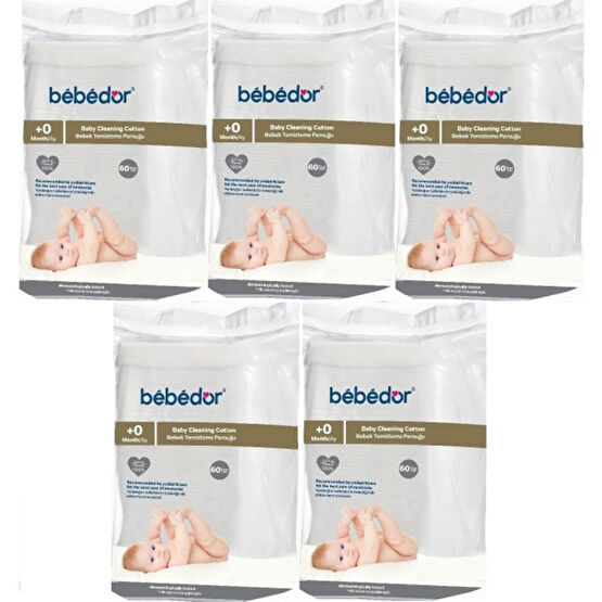 Bebedor Bebek Temizleme Pamuğu 300 Adet (5pk*60) Bebek Kulak Çubuğu Fiyatı