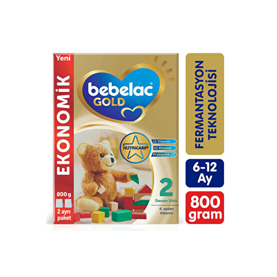 Bebelac Gold 2 Devam Sütü 800 Gr