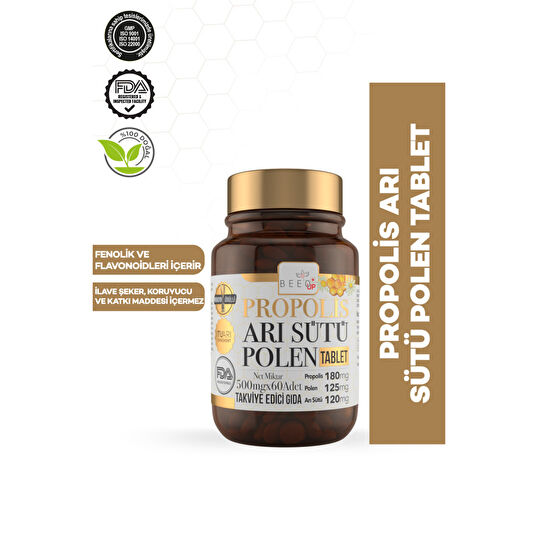 Bee`o Up Propolis Arı Sütü Polen Yetişkin 60 Tablet