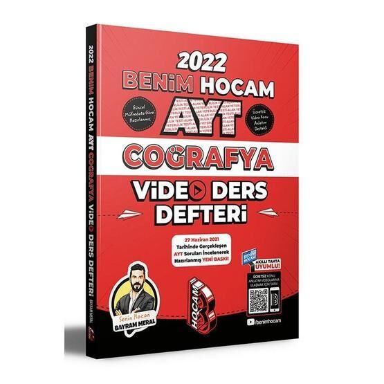 Benim Hocam Yayınları 2022 AYT Coğrafya Video Ders Defteri