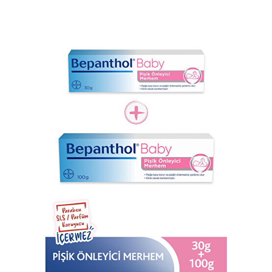 Bepanthol Unisex Çocuk Baby Pişik Önleyici Merhem 100 Gr + 30 Gr Avantaj Paketi Bebek Vücut Kremi Fiyatı