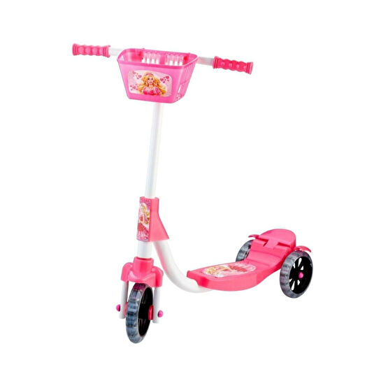 Beren Oyuncak 3 Tekerlekli Frenli Çocuk Scooter Barbie Figürlü (55 KG TAŞIMA KAPASİTELİ) Scooter Fiyatı