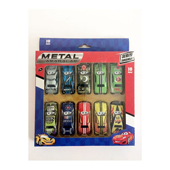 Beren Oyuncak Metal Arabalar 10lu Brn-8114 Oyuncak Arabalar Fiyatı