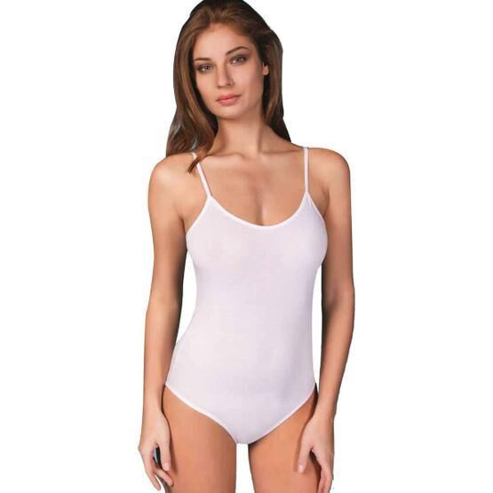 Berrak 2081 Beyaz Kadın Çıtçıtlı Body