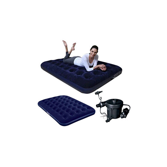 BESTWAY Çift Kişilik Şişme Yatak Elektrikli Pompa Set Bw105 Şişme Yatak Fiyatı