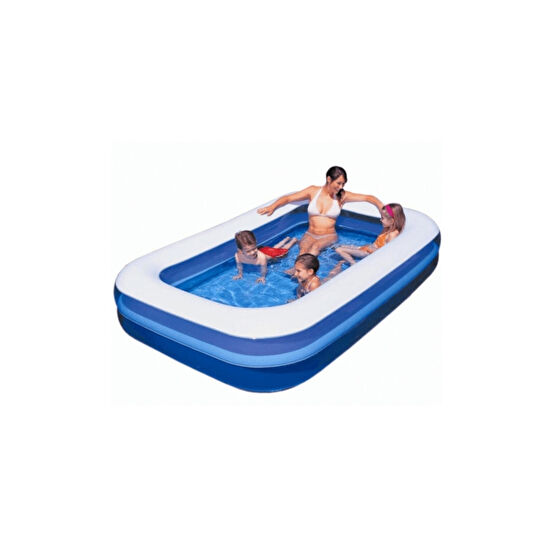 BESTWAY Dikdörtgen Şişme Aile Havuzu Mega Büyük Boy 262x175x51 cm 54006