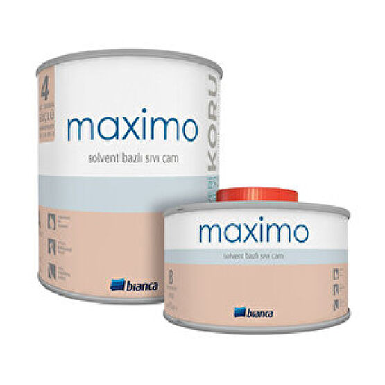 Bianca Maximo Solvent Bazlı Sıvı Cam 0,5 Litre Parlak Cam Boyası Fiyatı
