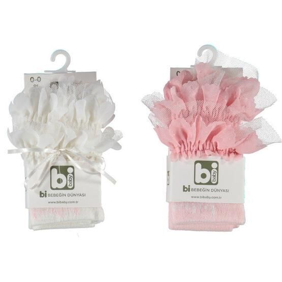 Bibaby 68120 Beyaz 0 Ay Bebek Külotlu Çorap