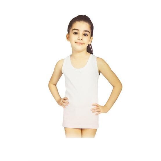 Bibaby Geniş Askı Beyaz Atlet