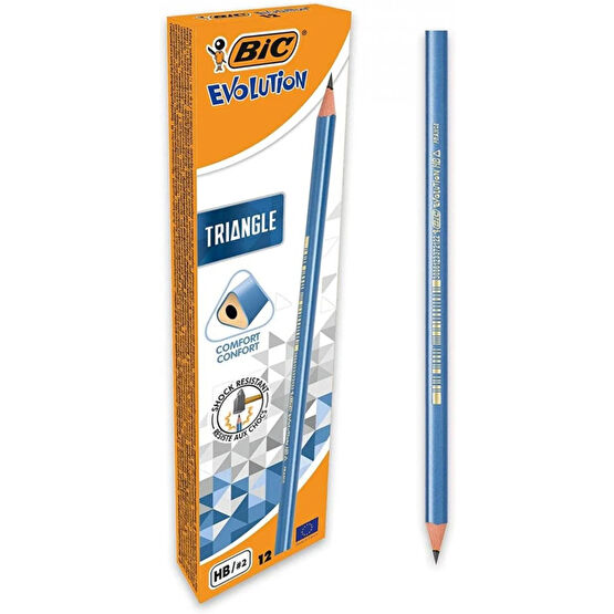 Bic Evolution Üçgen Hb Kurşun Kalem 12li Kutu Mavi / 964845