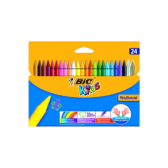Bic Kids Plastidecor Elleri Kirletmeyen Pastel Mum Boya 24 Renk Pastel Boya Fiyatı