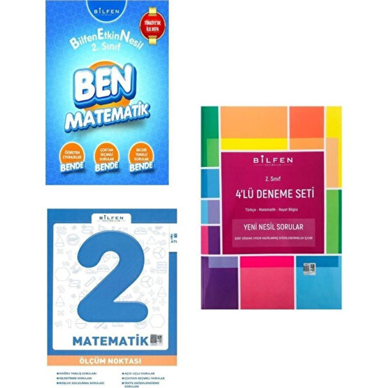 Bilfen 2 Sınıf Matematik Konu Anlatımı Ölçme Test Kitabı ve Deneme Seti Tüm Dersler Fiyatı